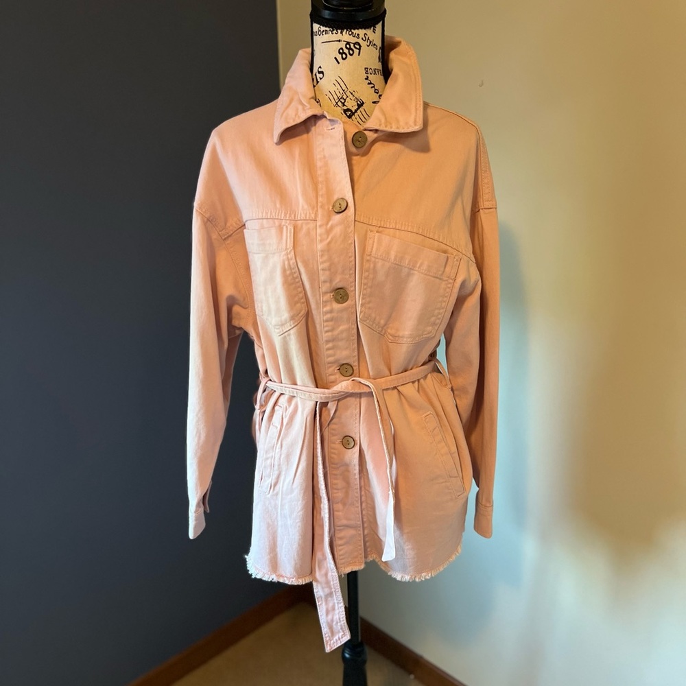 Zara Extra Long Jean Jacket